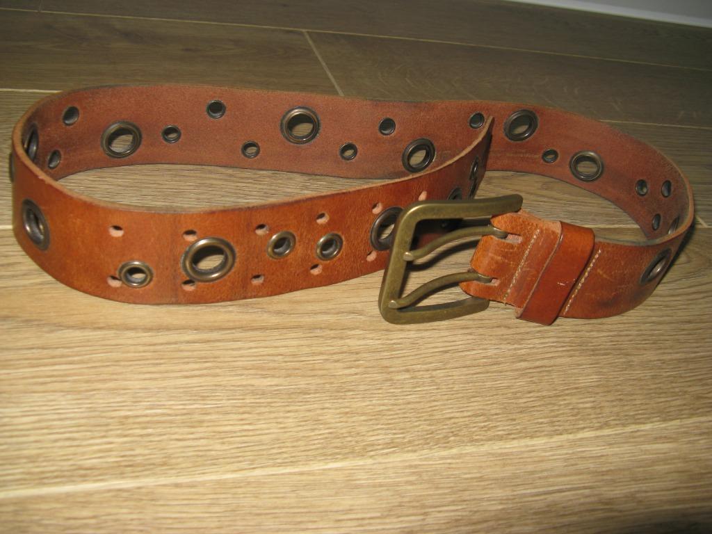 Stoere brede lederen riem , maat 85 Prima staat, Kleding | Dames, 80 tot 90 cm, Echt leder, Tailleriem, Ophalen of Verzenden