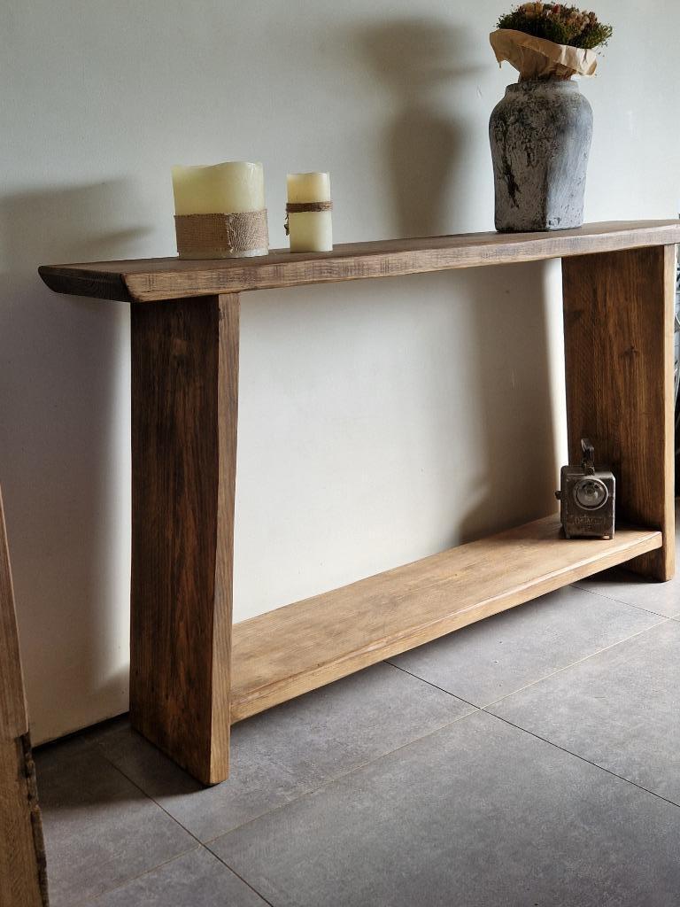 Muurtafel Elegance Old/naturel op maat, Huis en Inrichting, Tafelonderdelen, Nieuw, Ophalen