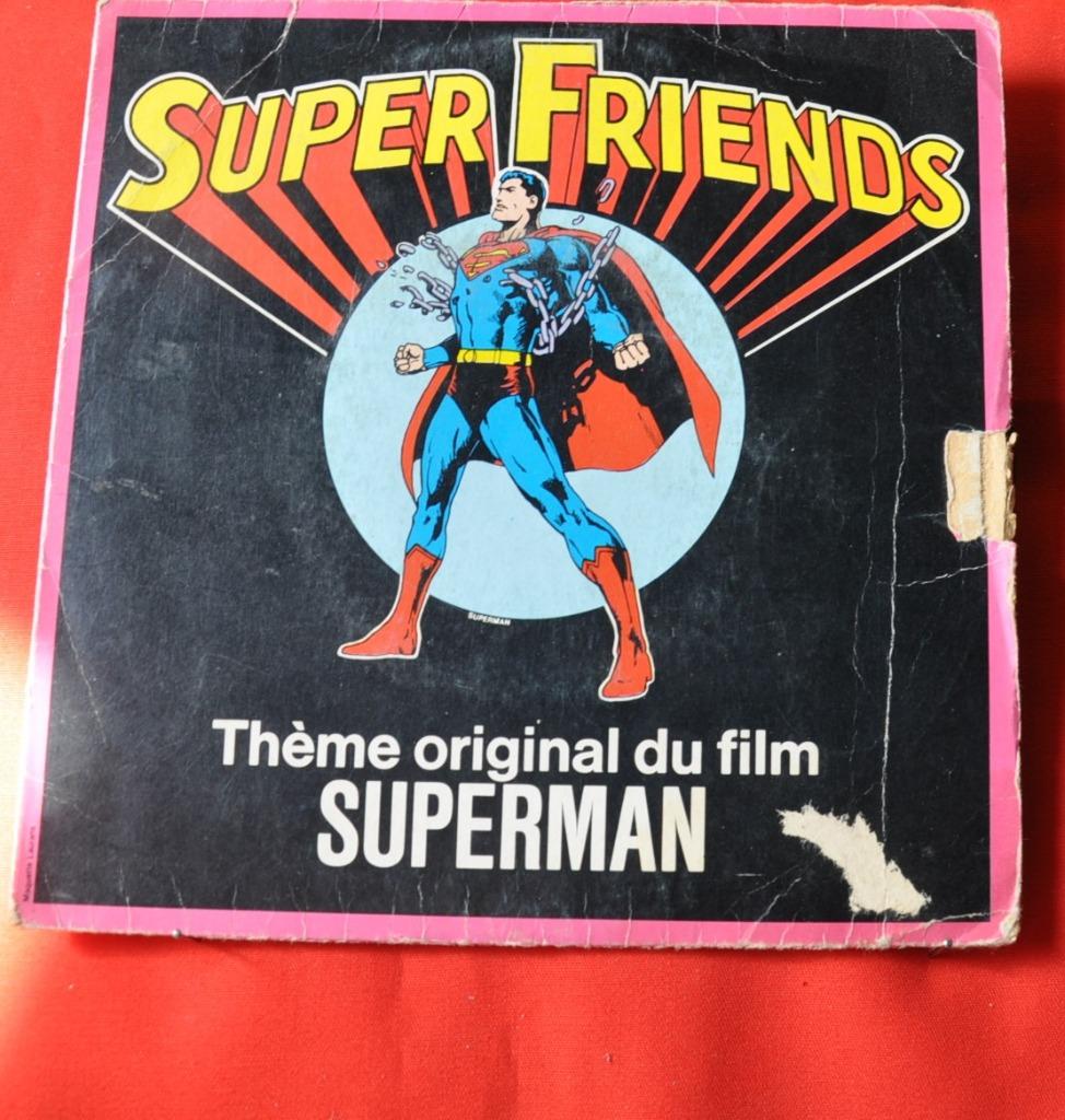 disque vintage 45 tours superfriends  (x20167), Ophalen of Verzenden, Gebruikt