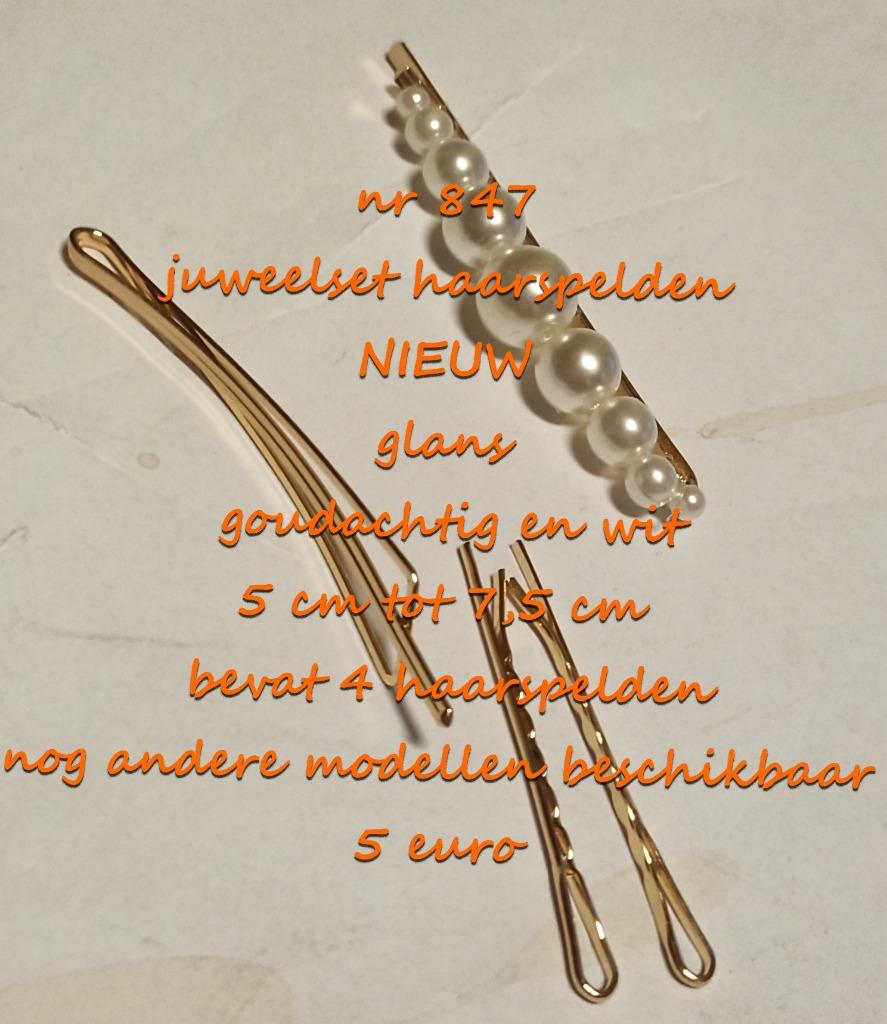 847. Juweelset : haarspelden , NIEUW , verzending inbegrepen, Verzenden, Nieuw, Haarspeld