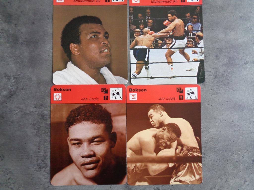 BOKSEN 4 PRENTEN CASSIUS CLAY EN JOE LOUIS  4X, Ophalen of Verzenden