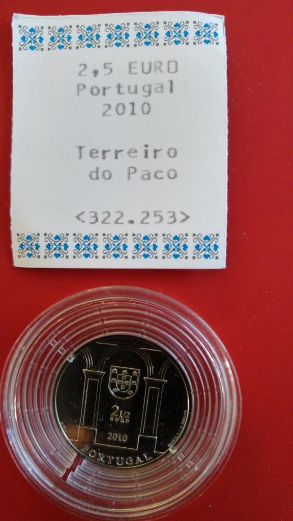 2,50 euro Portugal 2010  Terreiro do paco, Ophalen of Verzenden, Portugal, Losse munt