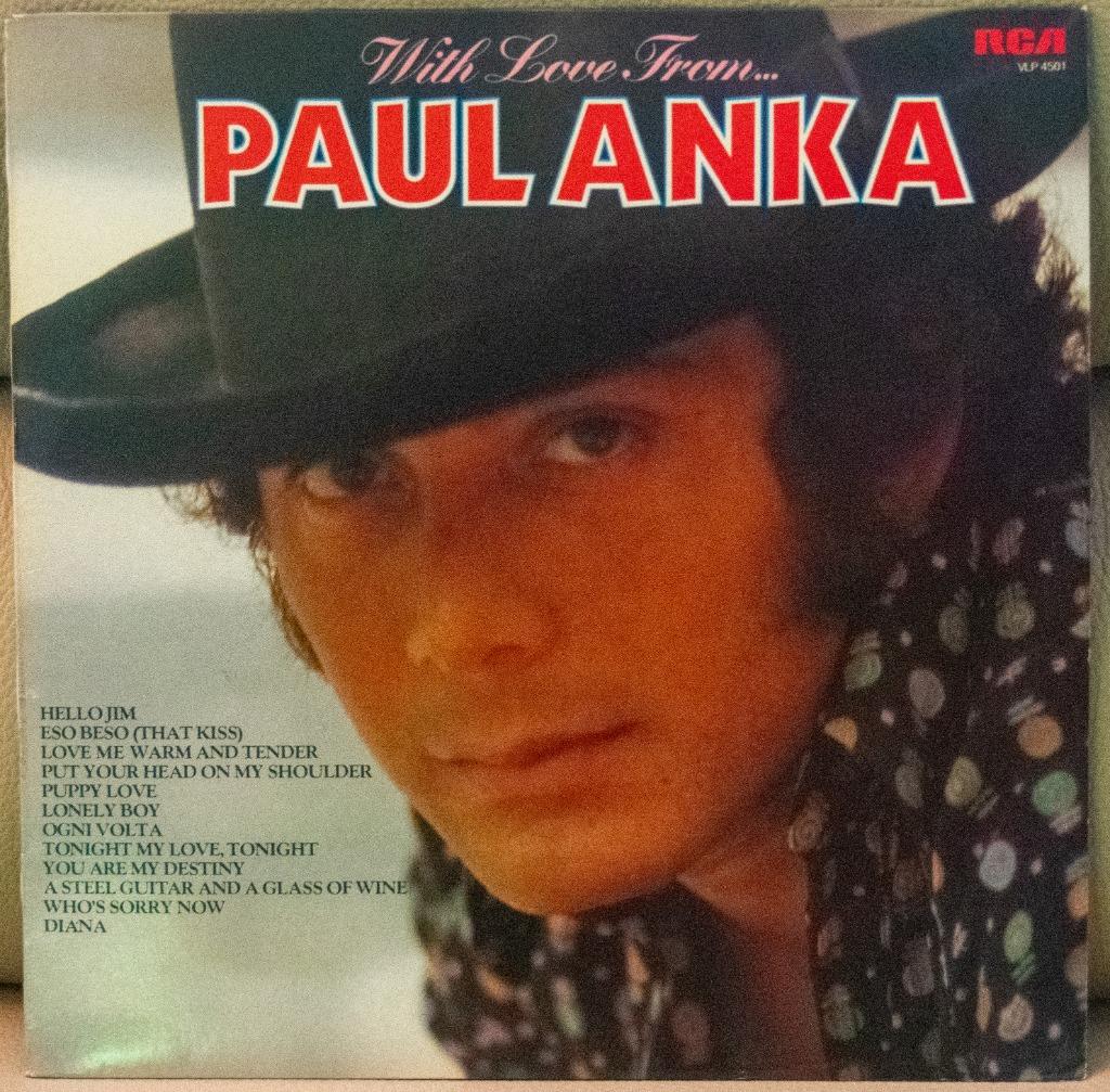 vinyl elpee Paul Anka - With love from, Ophalen of Verzenden, Zo goed als nieuw, 12 inch