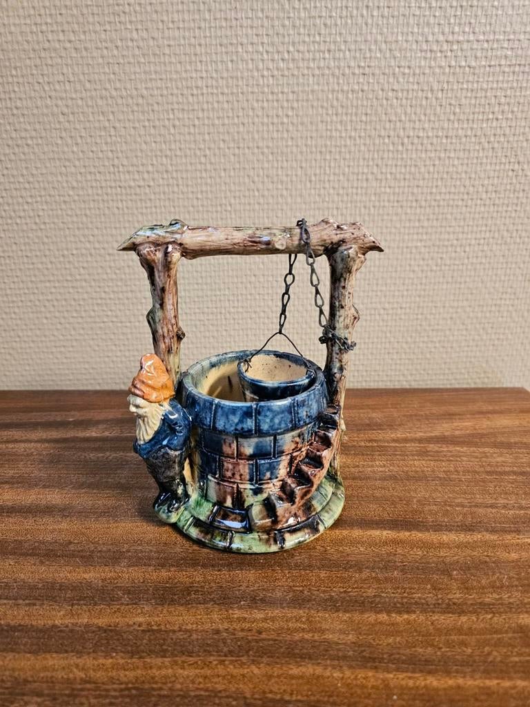 Waterput met kabouter Belgisch aardewerk, Antiek en Kunst, Ophalen of Verzenden