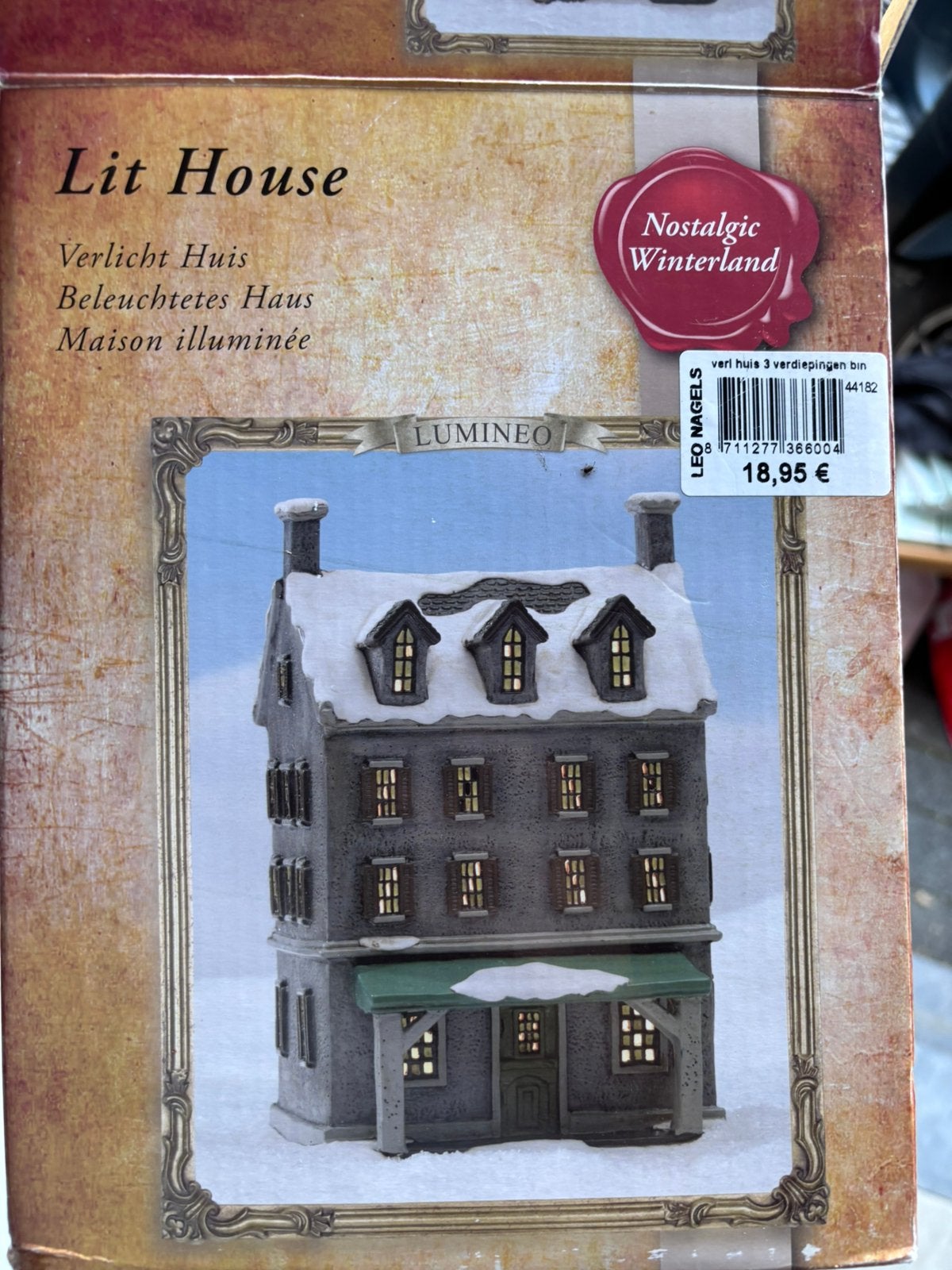 Verlicht winterhuisje Lumineo – Nostalgic Winterland, Diversen, Ophalen, Zo goed als nieuw