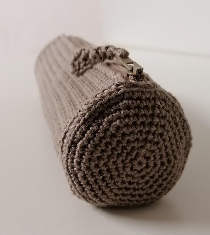 Gehaakte pennenzak in gemerceriseerde katoen. NIEUW !, Hobby & Loisirs créatifs, Tricot & Crochet, Envoi, Neuf