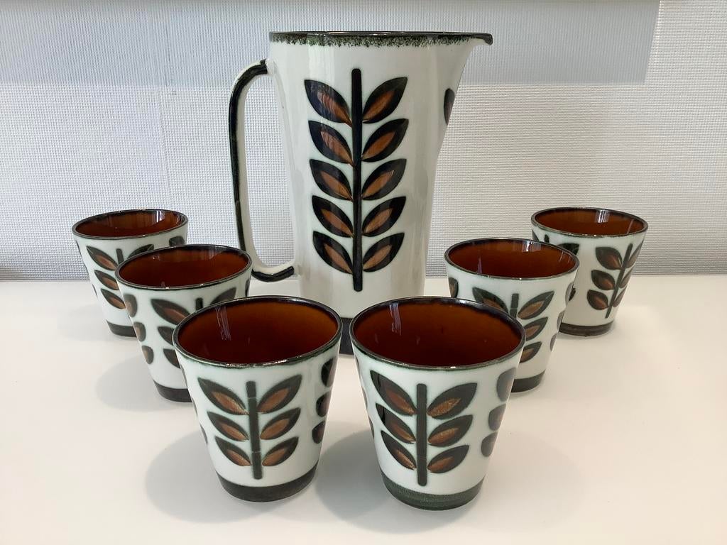 Boch Rambouillet set cruche 6 gobelets, Enlèvement ou Envoi
