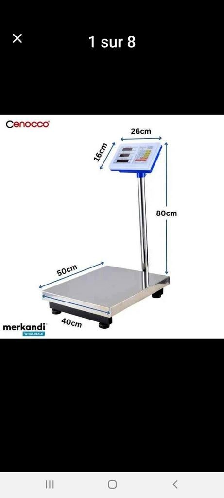 Balance professionnelle 300k rechargeable, Electroménager, Balances, Enlèvement ou Envoi, Neuf, Autres types, Digital