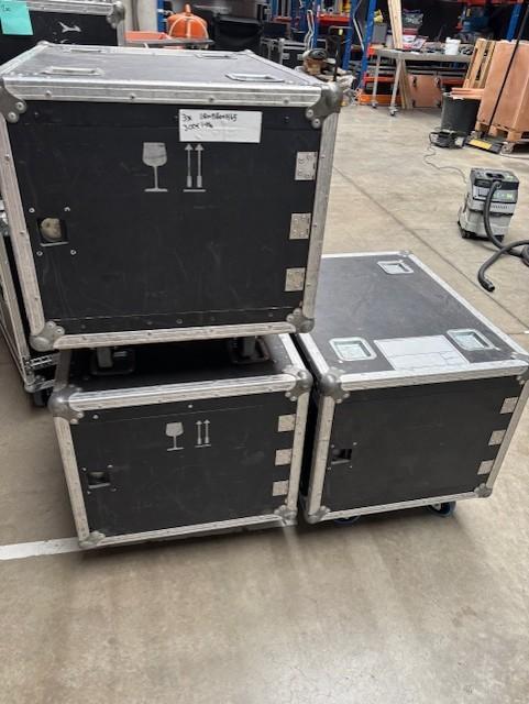 3x flight case l80xB60xH65, Muziek en Instrumenten, Ophalen, Gebruikt, Flightcase