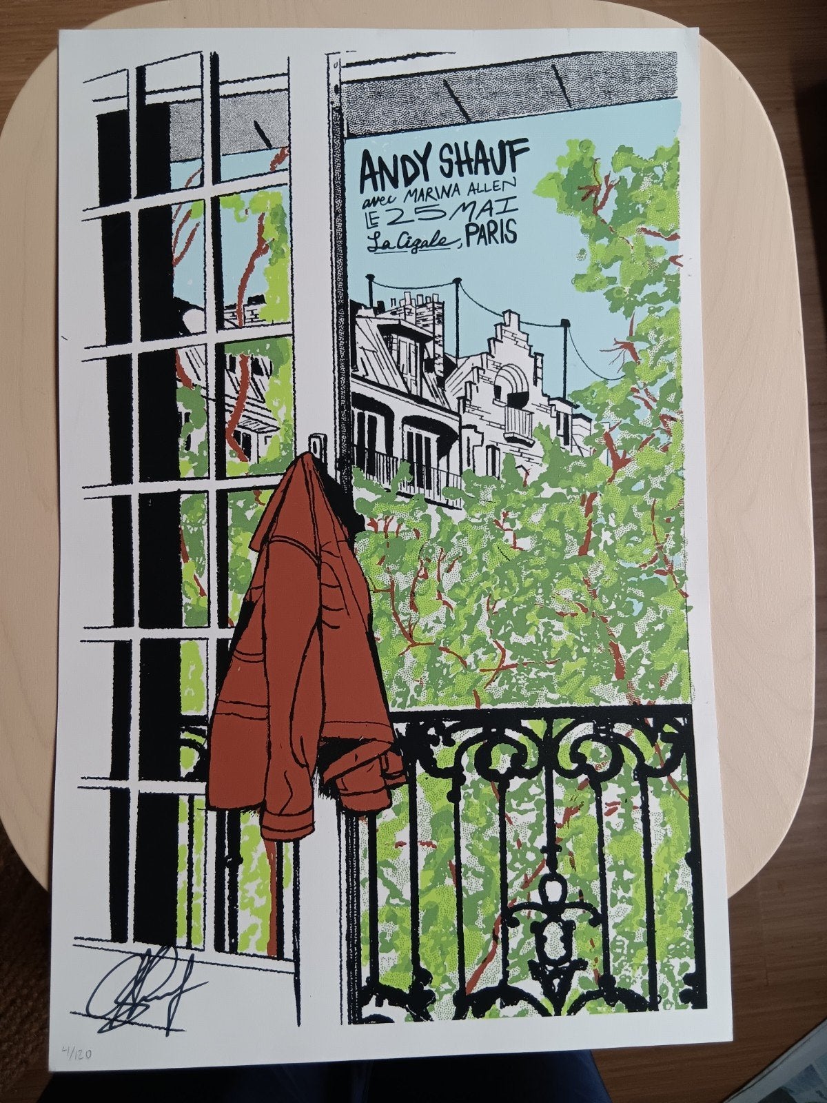Gigposter Andy Shauf/Marina Allen, Antiek en Kunst, Ophalen of Verzenden