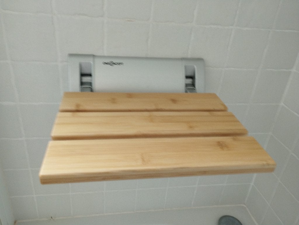 Opklapbaar douchezitje voor aan de muur, Ophalen, Zo goed als nieuw