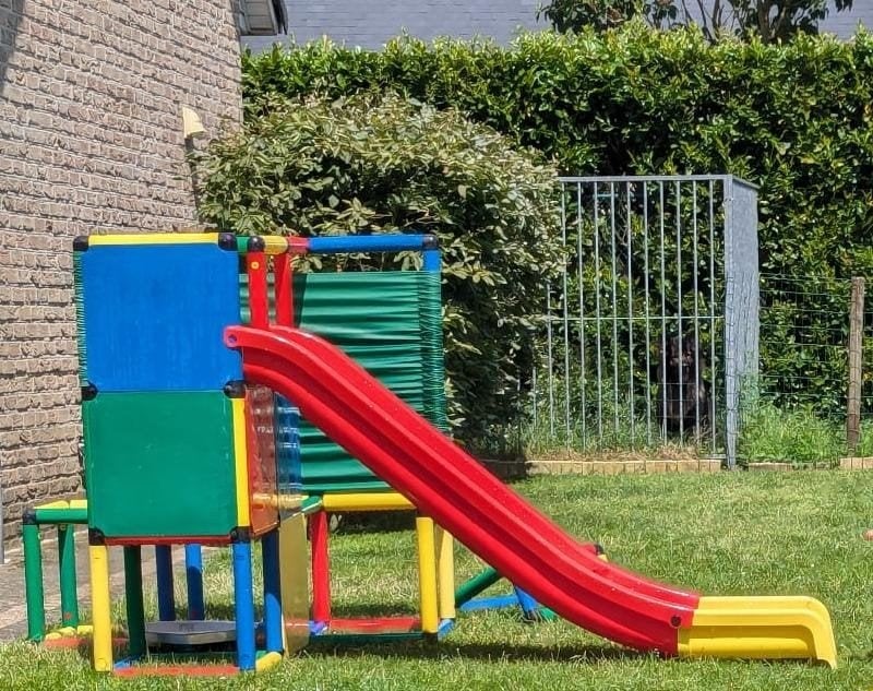 Quadro klimrek met glijbaan, Kinderen en Baby's, Speelgoed | Buiten | Speeltoestellen, Ophalen, Gebruikt, Overige typen