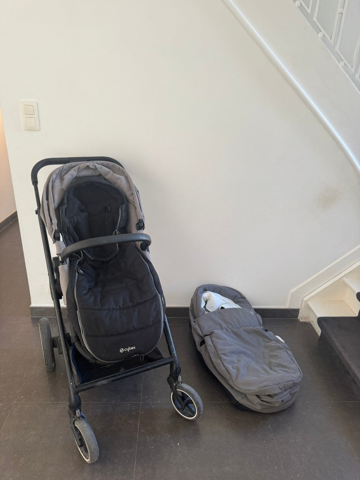 Kinderwagen Cybex balios S, Met reiswieg en warme voetenzak, Ophalen, Gebruikt, Kinderwagen, Met reiswieg