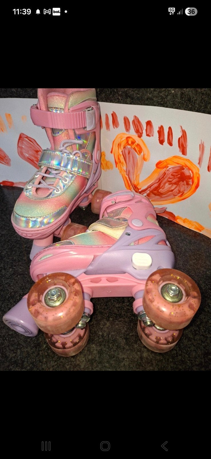 rolschaatsen maat 31-34, Ophalen, Verstelbaar, Kinderen, Zo goed als nieuw