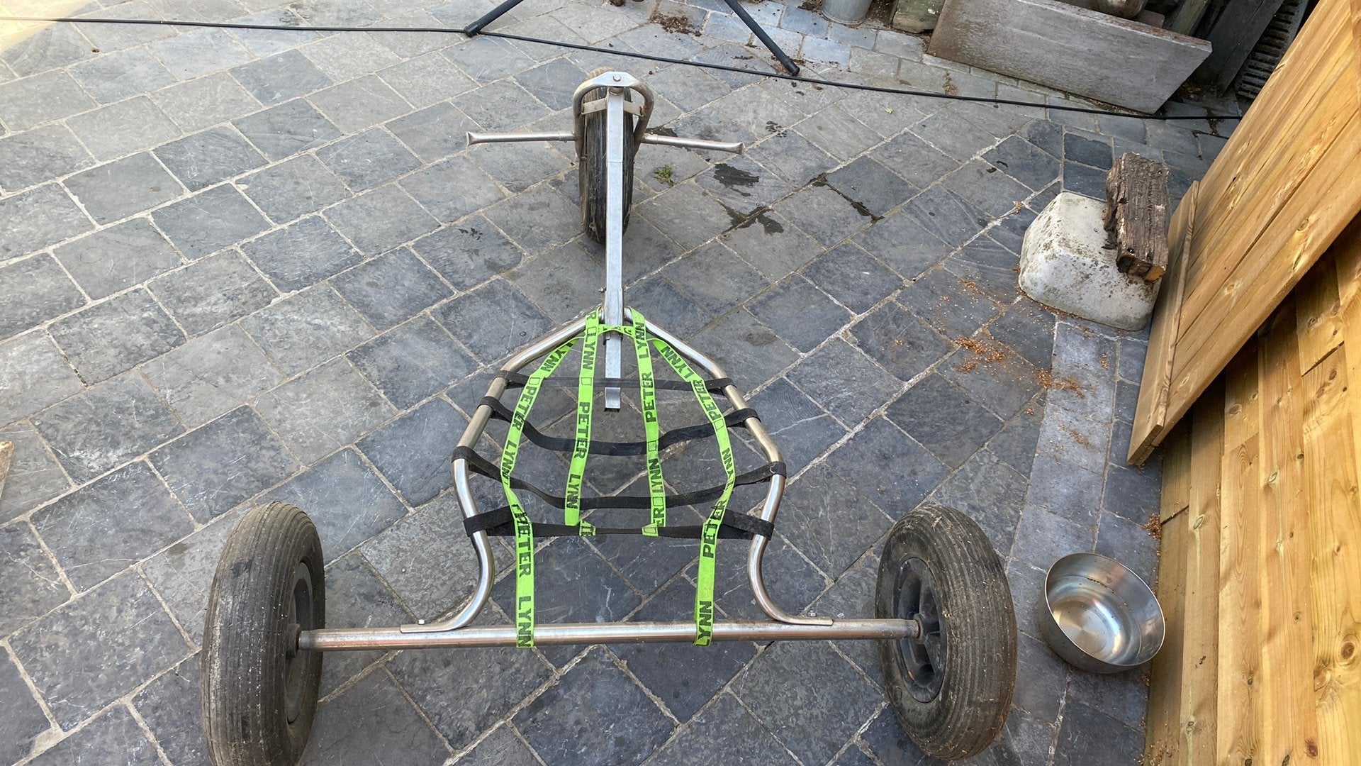 Zeer degelijke kitebuggy in inox, Ophalen, Gebruikt, Kite