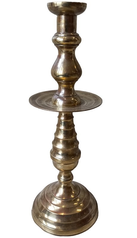 grand bougeoir à col en laiton., Enlèvement, Cuivre ou Bronze
