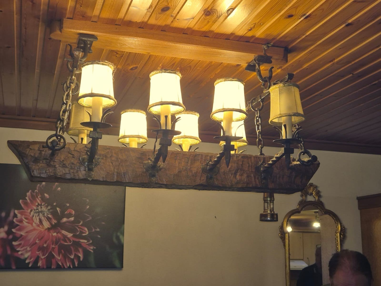 lustres rustiques ou lampe suspendue faite d'une fenêtre en, Enlèvement