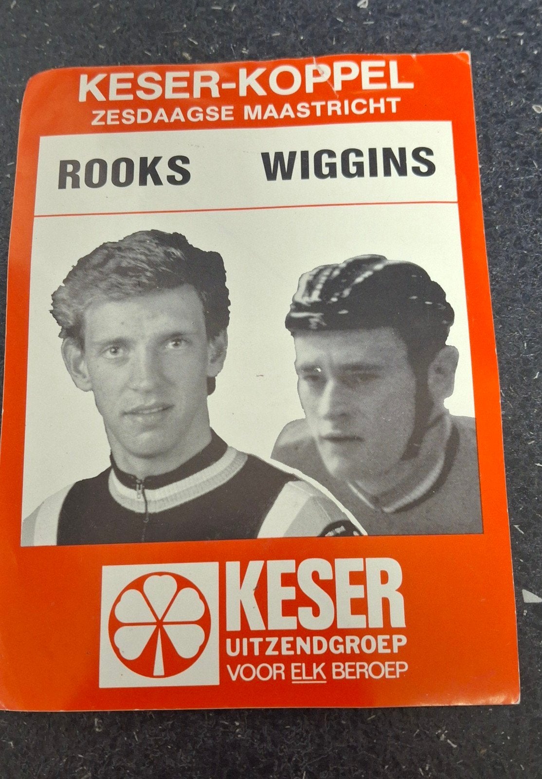 Autocollant cycliste vintage Rooks Wiggins, Enlèvement ou Envoi, Comme neuf, Sport