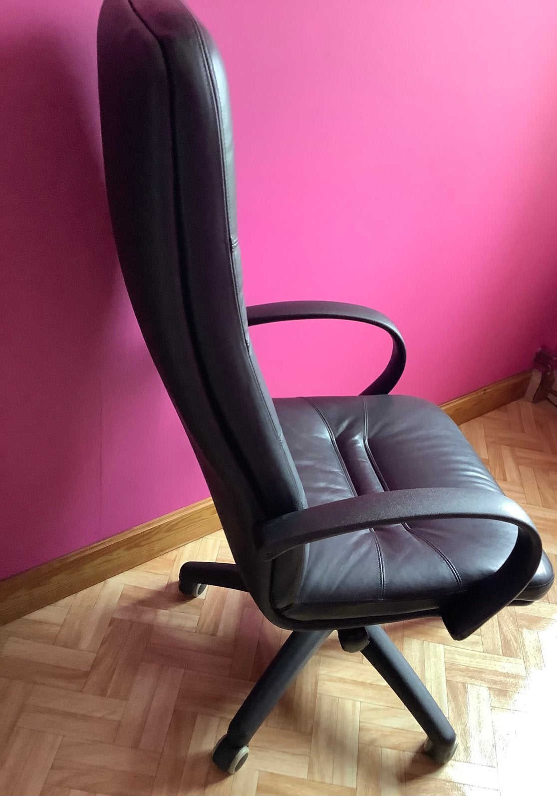 Fauteuil de bureau, Huis en Inrichting, Bureaustoelen, Ophalen, Zwart, Zo goed als nieuw, Bureaustoel