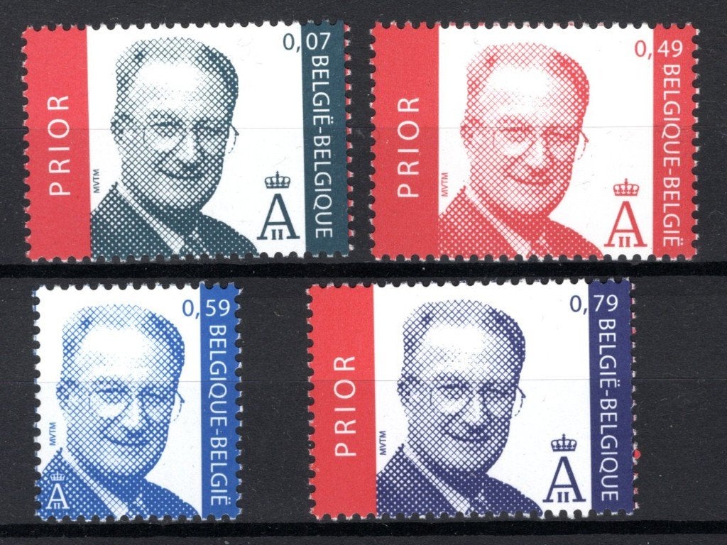 3131/3134 MNH** 2002 - S.M. le Roi Albert II, Envoi, Non oblitéré, Neuf
