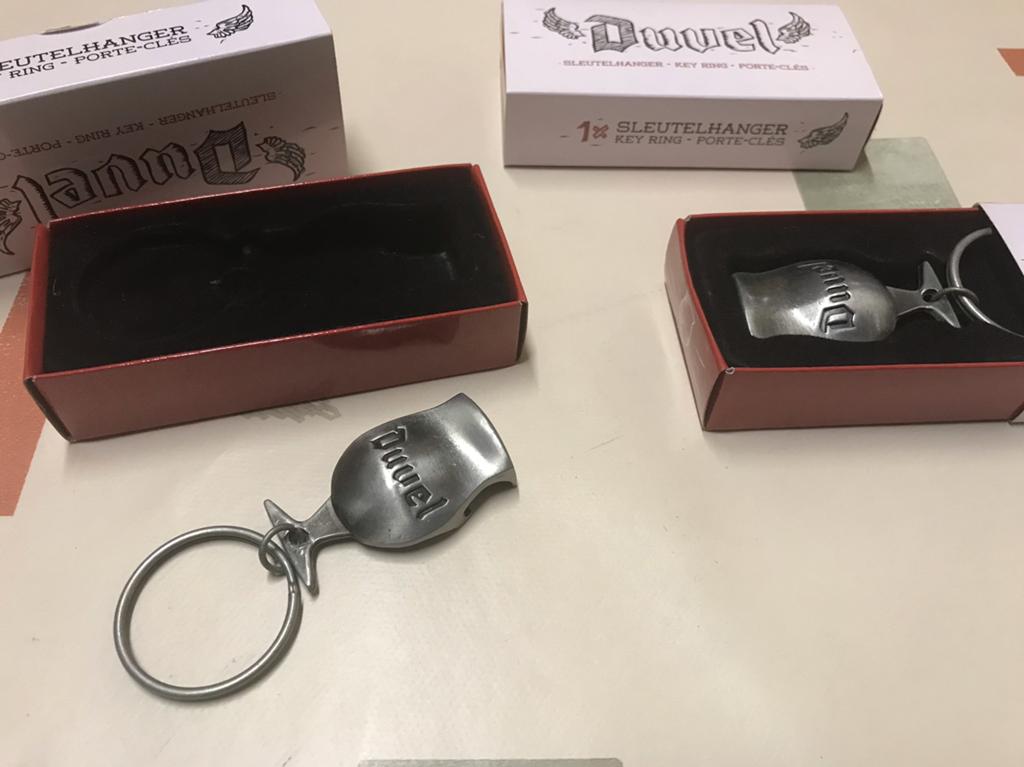 Duvel sleutelhanger/stoppentrekker,3voor12€, Ophalen of Verzenden, Nieuw, Overige typen