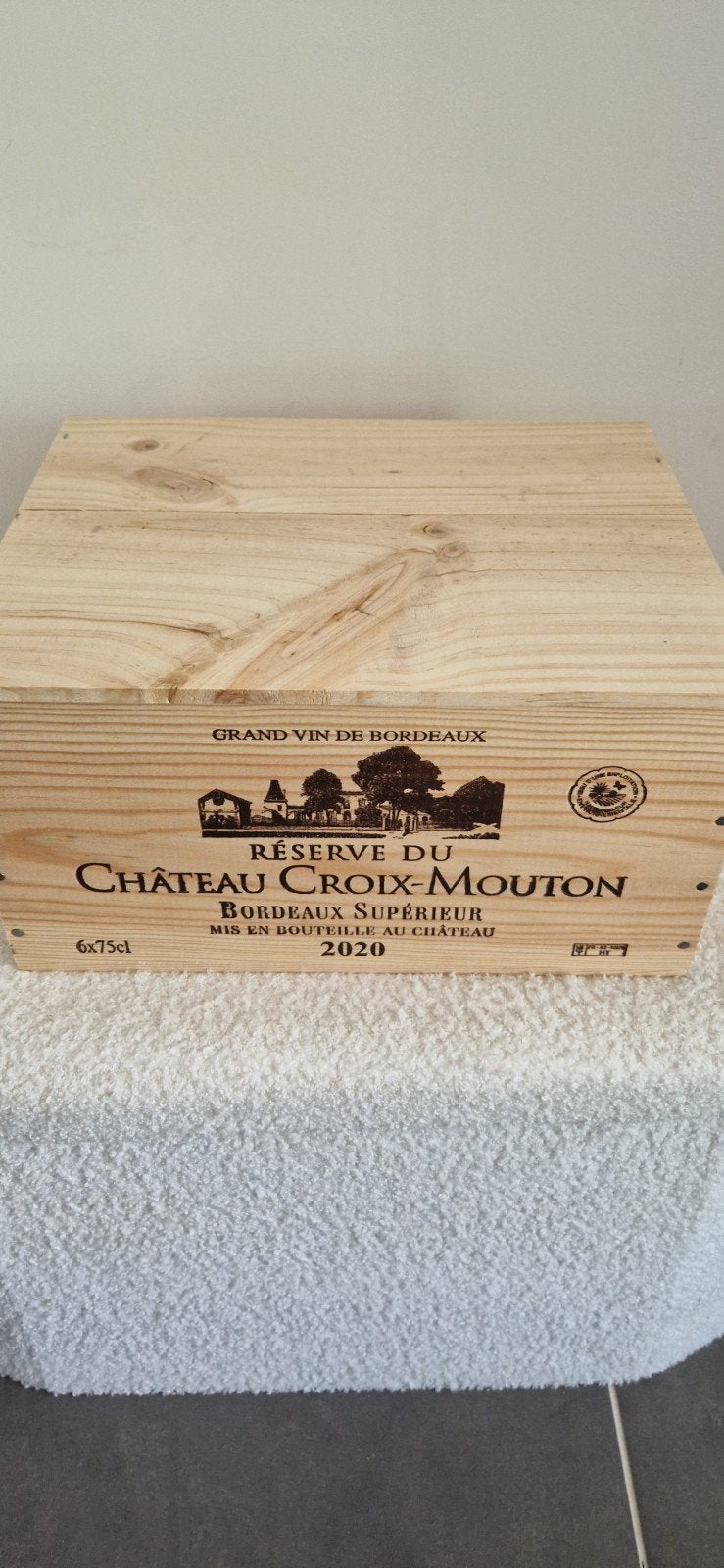 Caisse 6b chateau croix mouton 2020, Collections, Enlèvement