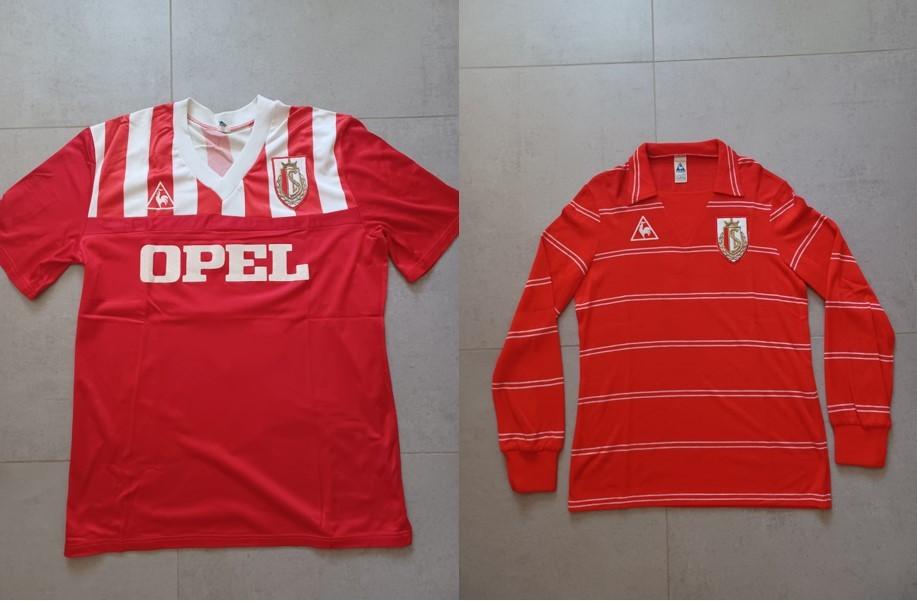 2 matchworn shirts Standard Luik jaren '80, Ophalen of Verzenden, Shirt