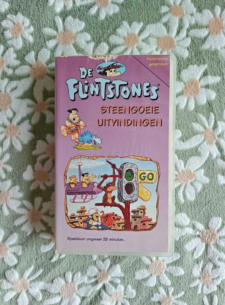 VHS - De Flintstones - Steengoeie uitvindingen - €3, Cd's en Dvd's, Alle leeftijden, Ophalen, Gebruikt, Nederlandstalig