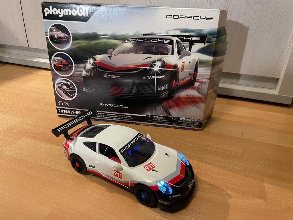 Playmobil Porsche blanche 911 GT3 Cup 70764 (+5 ans), Enlèvement, Comme neuf