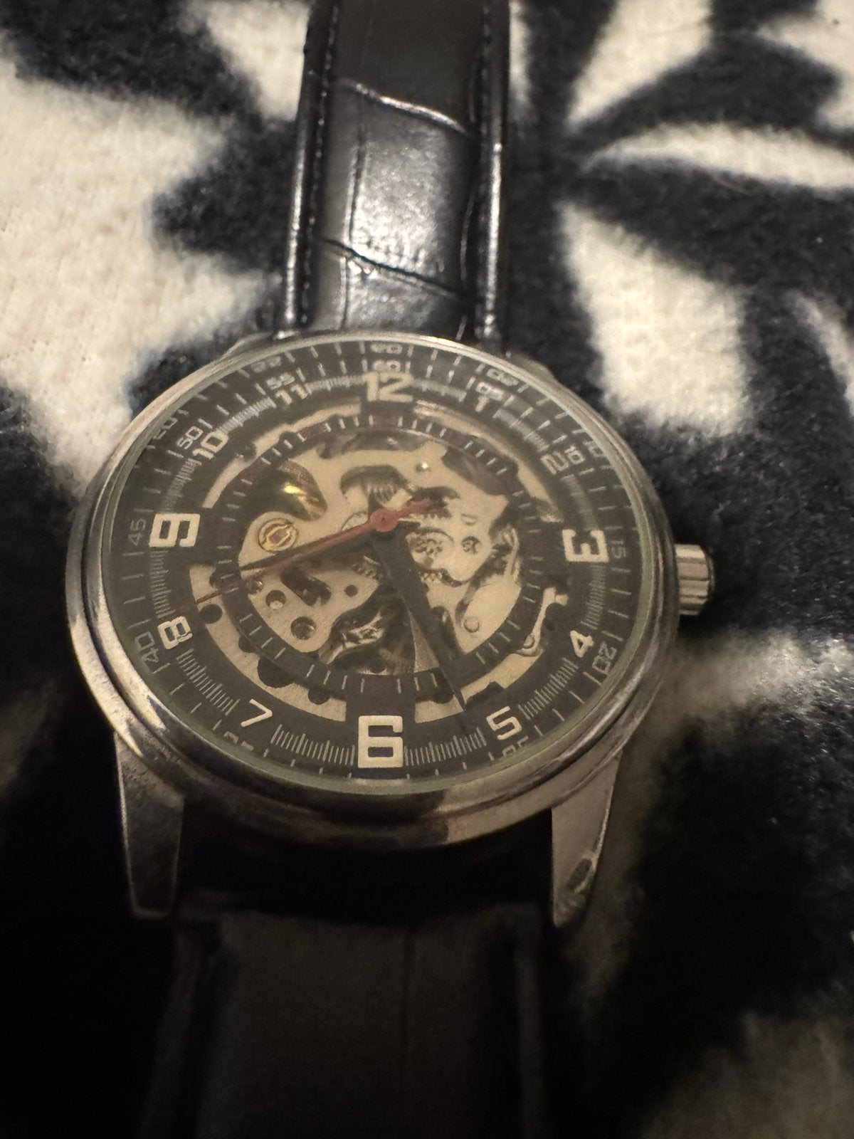 Montre automatique XXiv, Handtassen en Accessoires, Horloges | Heren, Overige merken, Polshorloge, Ophalen of Verzenden, Leer