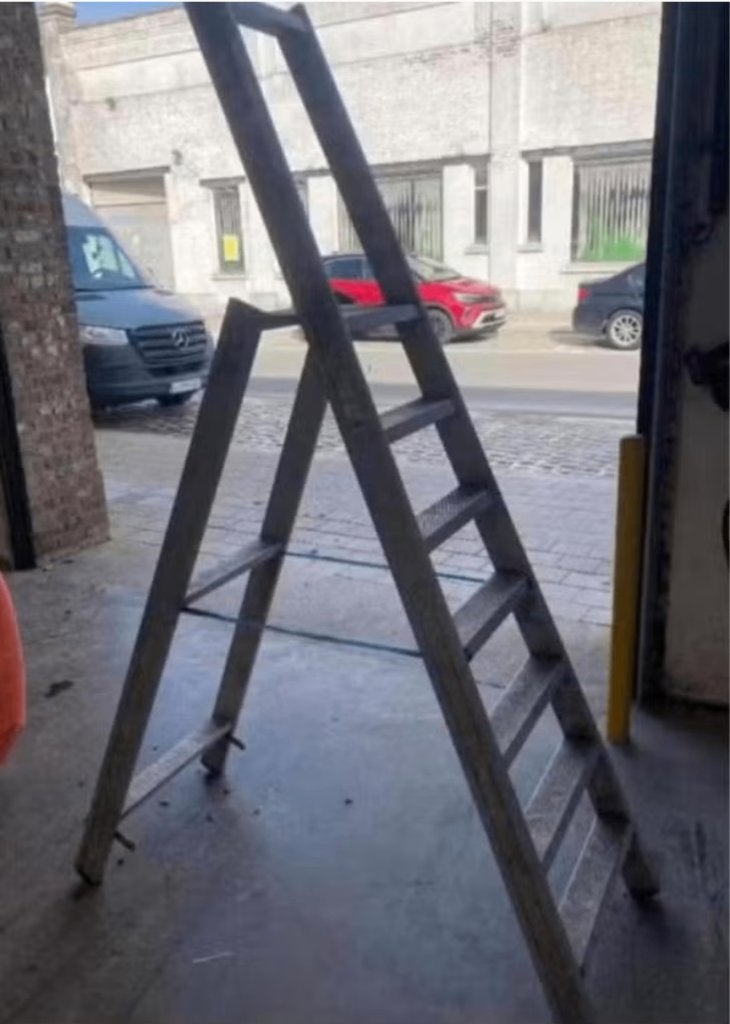 alu trapladder, Ophalen, Gebruikt