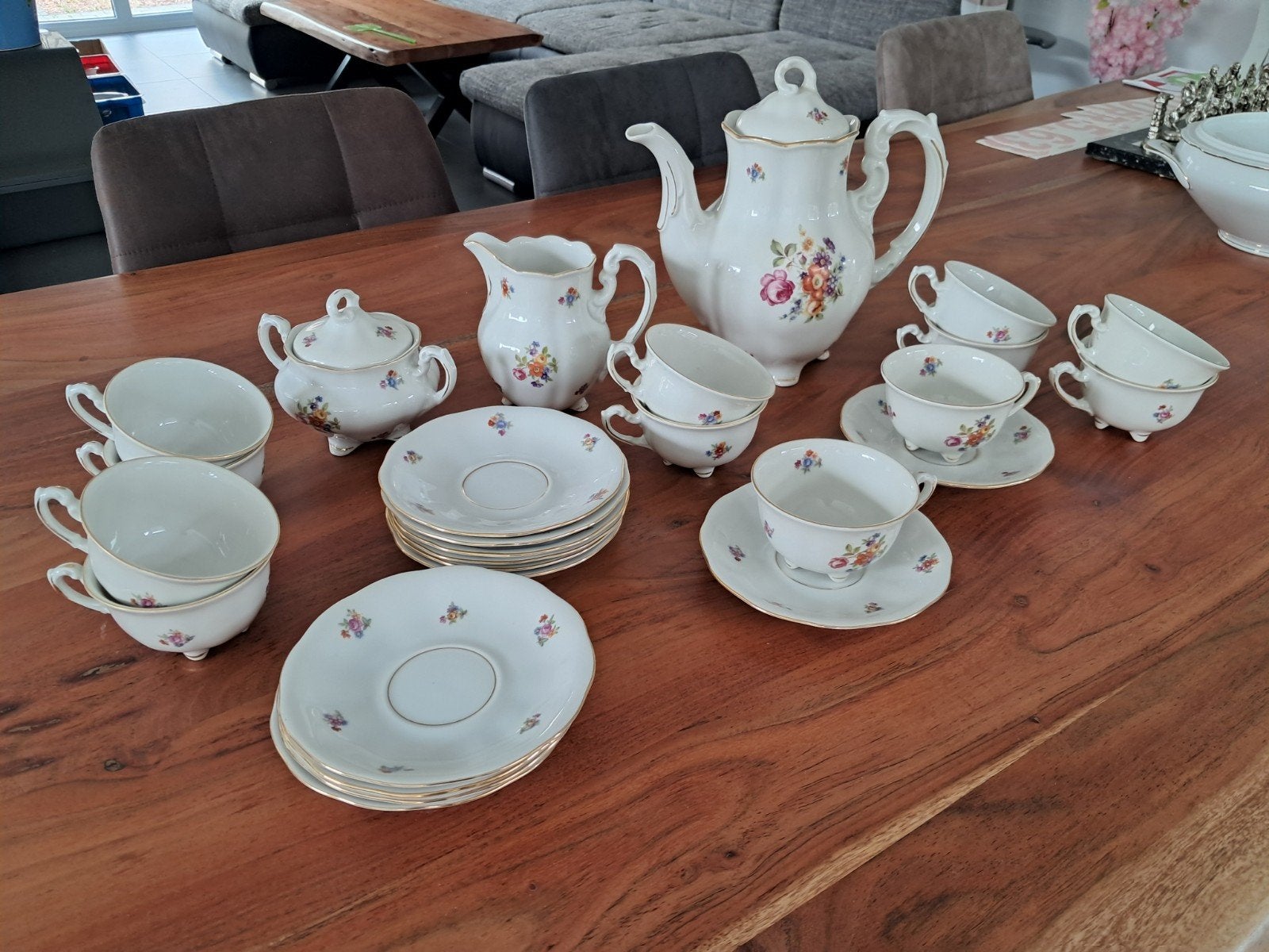 Service à thé Karolina, service à thé vintage et baroque, 12, Enlèvement