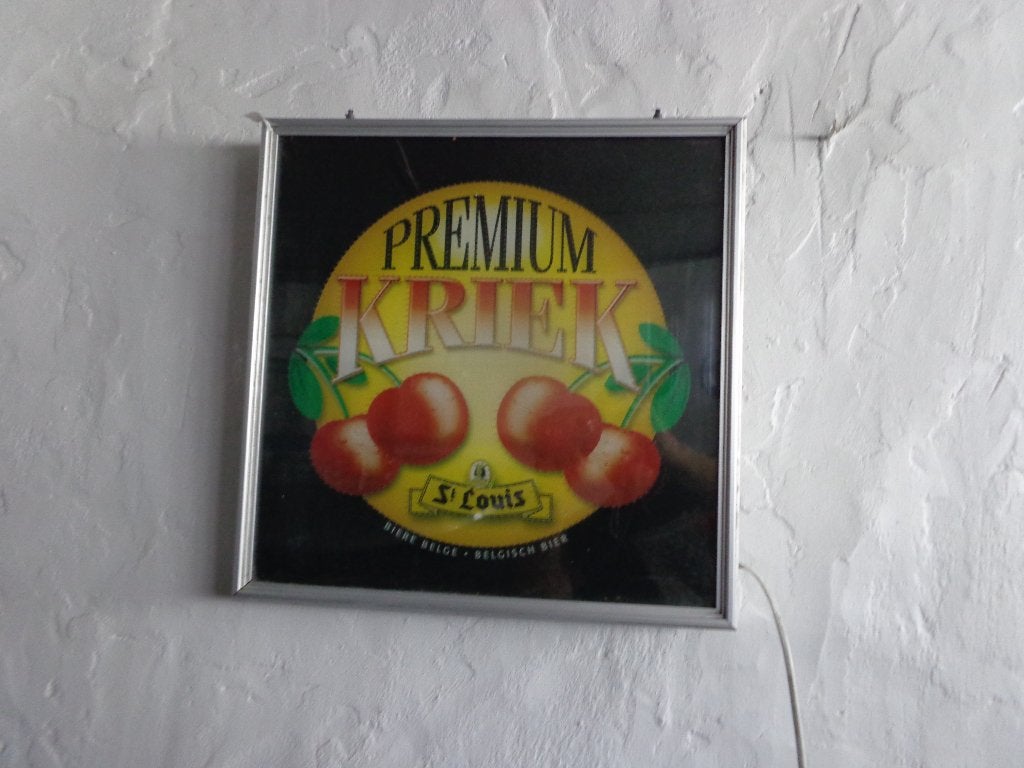 lichtreclame  kriek, Verzamelen, Merken en Reclamevoorwerpen, Ophalen
