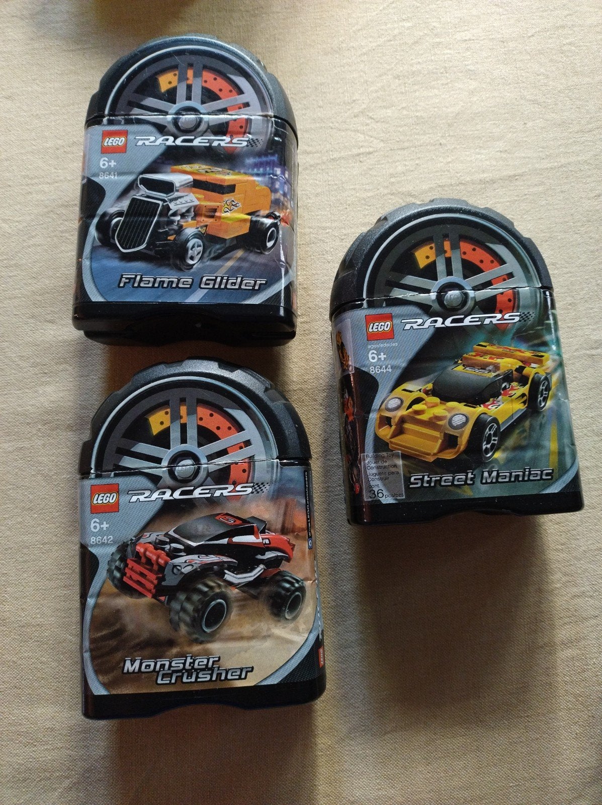 Lego racers 6+ drie stuks, Ophalen