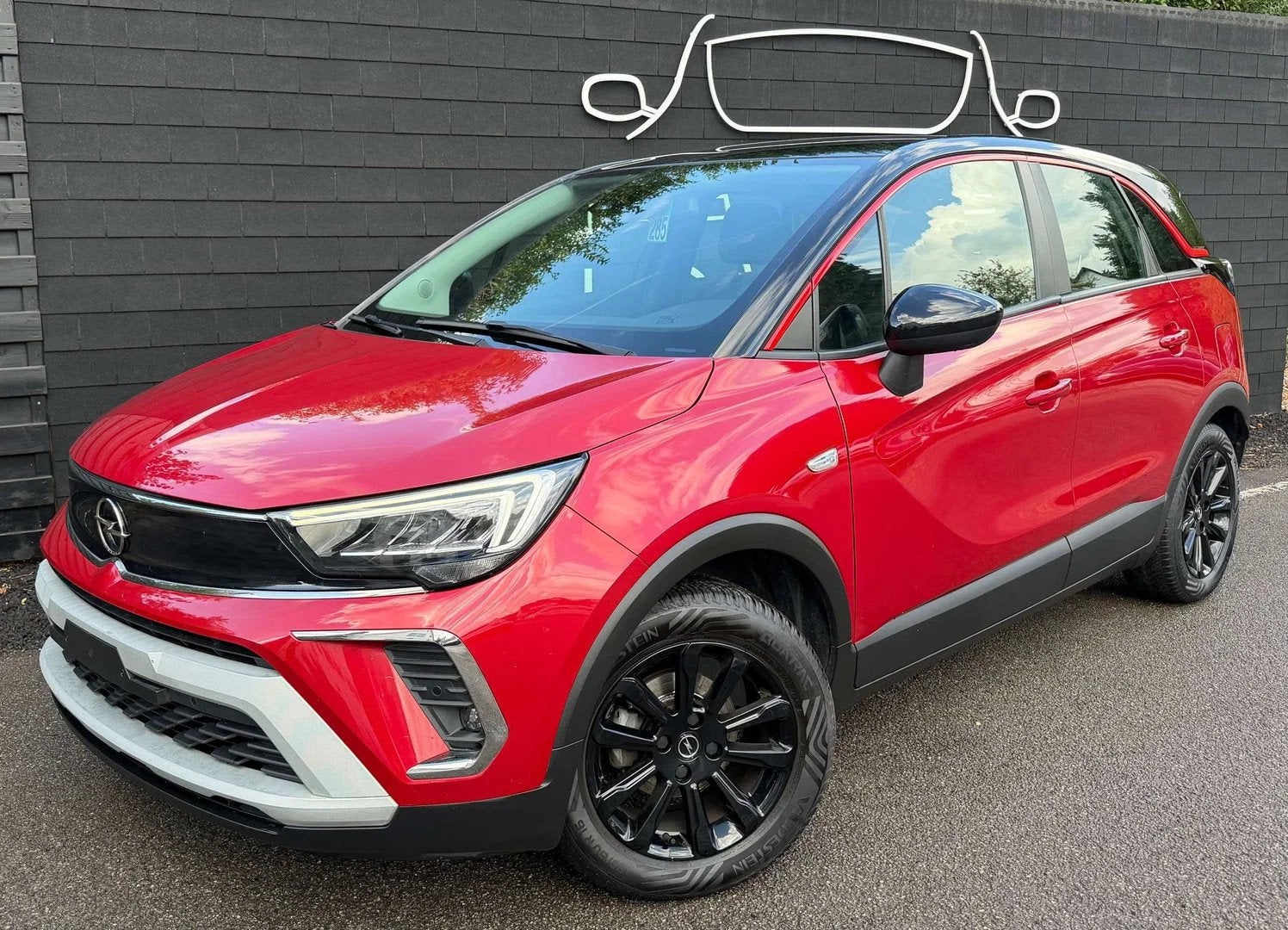 Opel Crossland 1.2i GS LINE CARPLAY+CAMERA+LED, Autos, Rouge, Achat, Euro 6, Entreprise