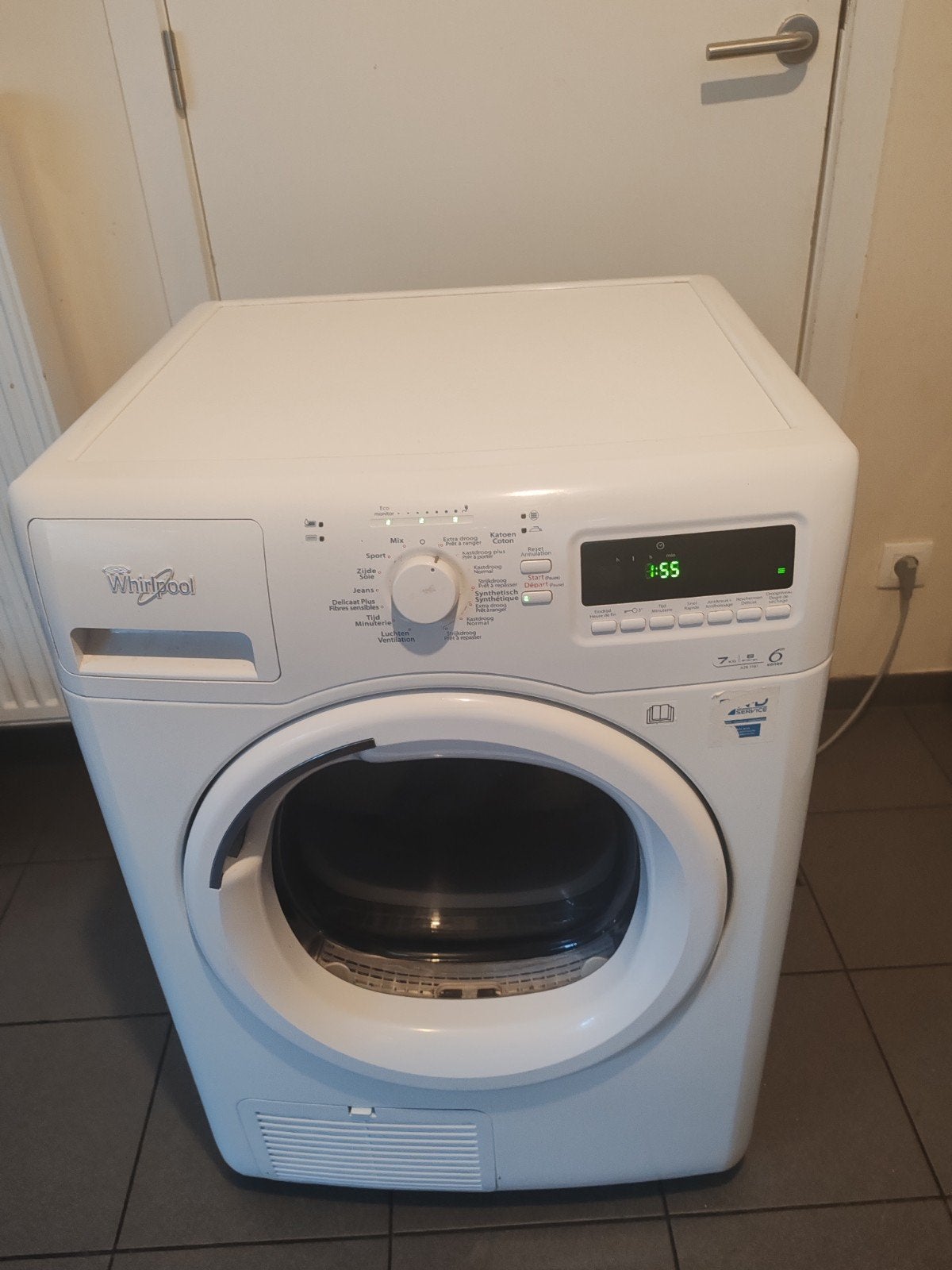 sèche-linge à remous, Enlèvement