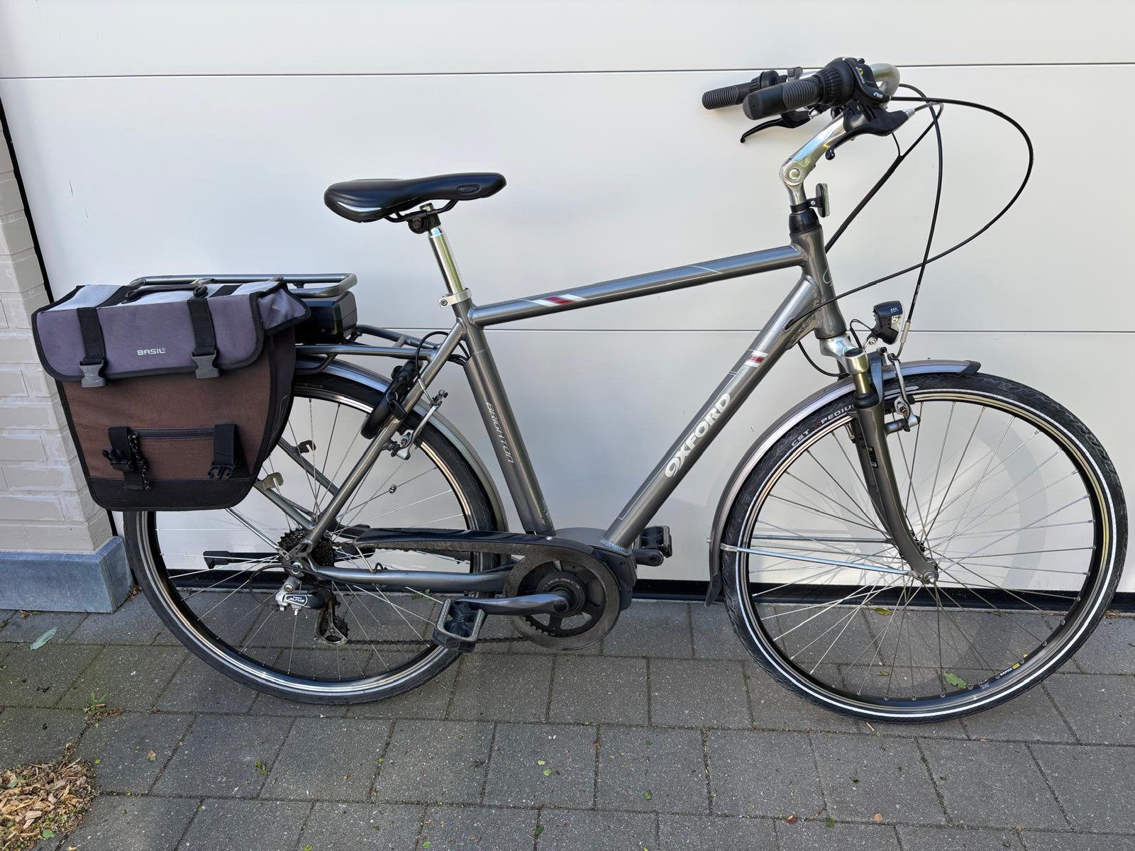Elektrische herenfiets Oxford, Fietsen en Brommers, Elektrische fietsen, Ophalen, Zo goed als nieuw
