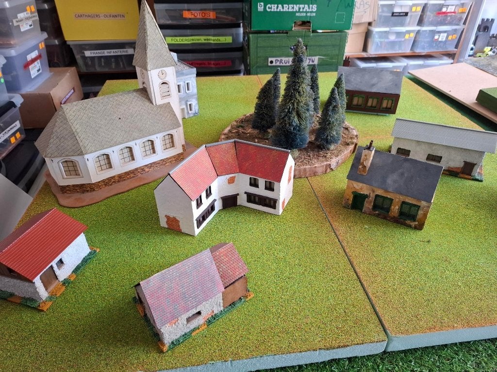 Huisjes voor modelbouw-wargaming, Hobby & Loisirs créatifs, Modélisme | Figurines & Dioramas, Utilisé, Diorama, 1:50 ou moins