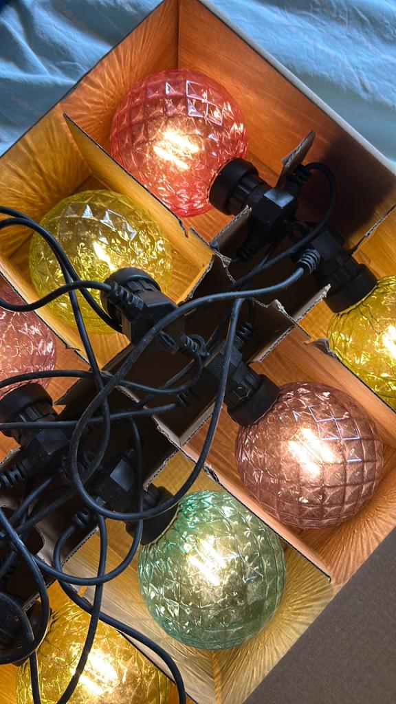 Sfeerverlichting, Tuin en Terras, Ophalen of Verzenden, Zo goed als nieuw, Glas