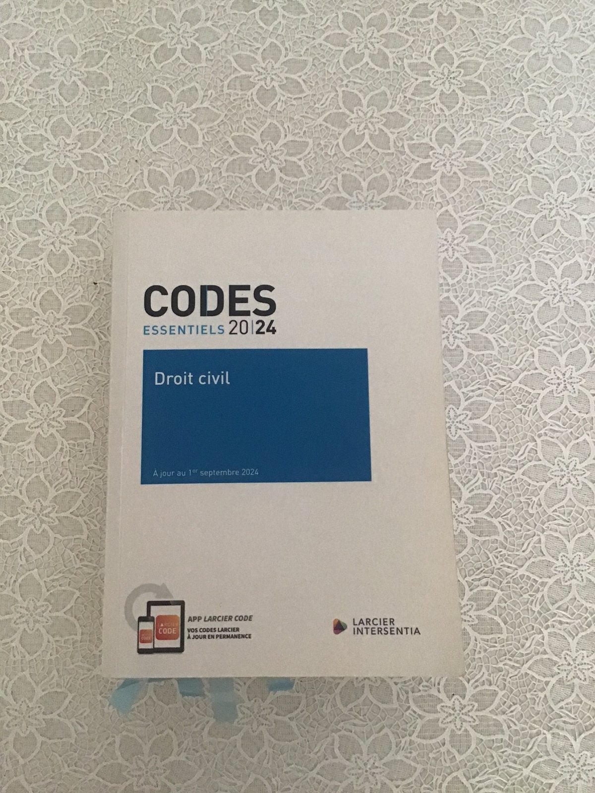 Code de droit civil larcier, Enlèvement, Comme neuf