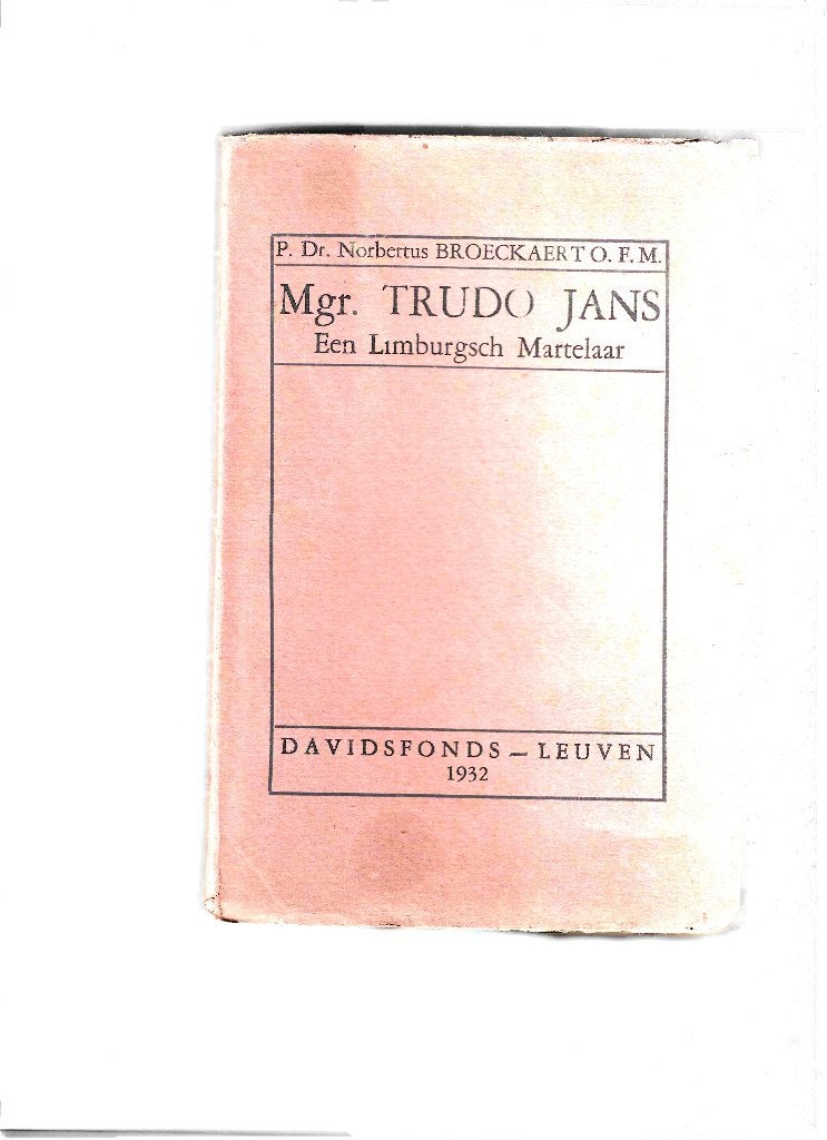 Boek uit 1932, Boeken, Ophalen of Verzenden, Gelezen, Norbertus Broeckaert, Azië