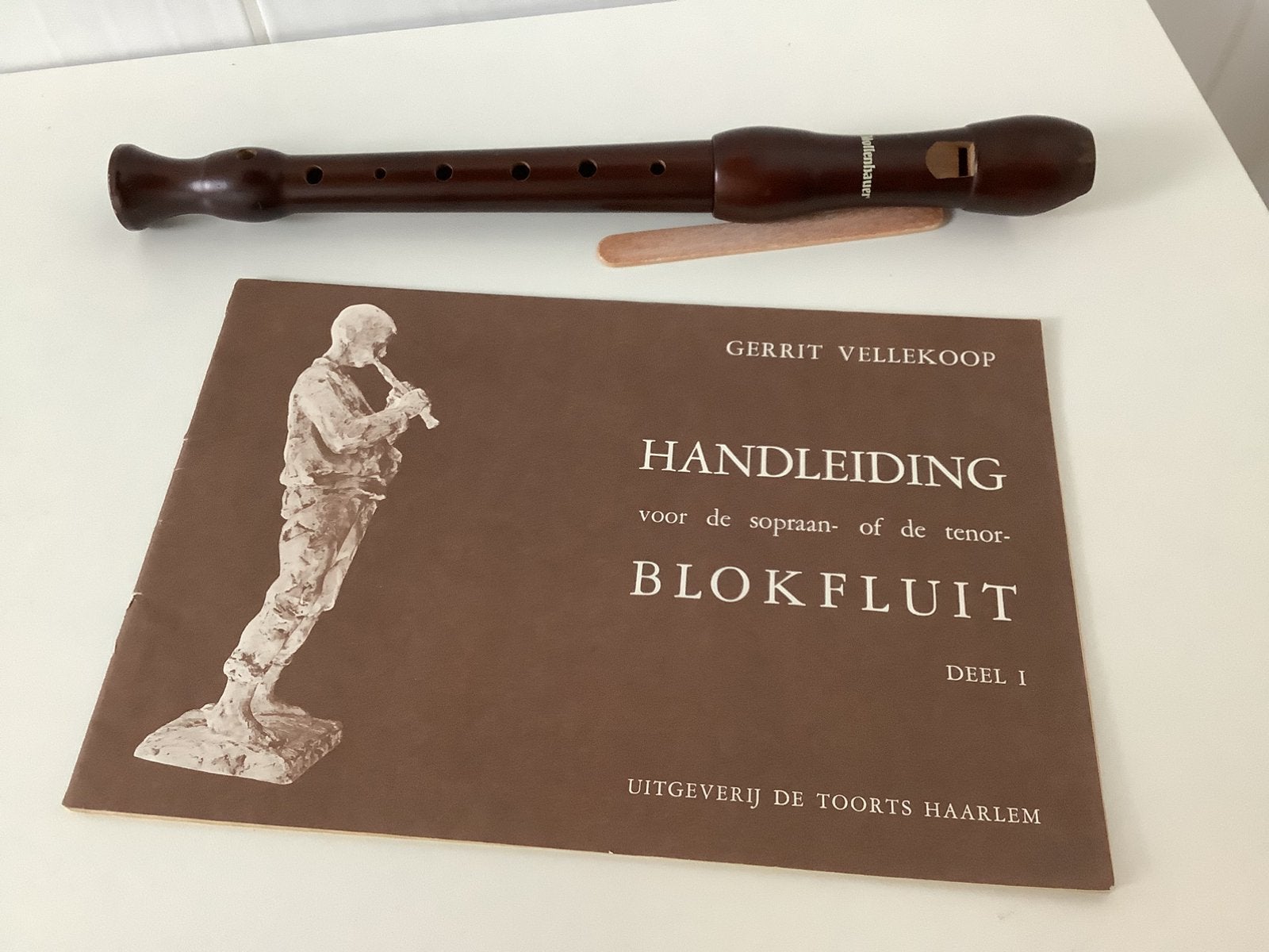 Blokfluit met handleiding. Merk Mollenhauer., Enlèvement ou Envoi, Comme neuf
