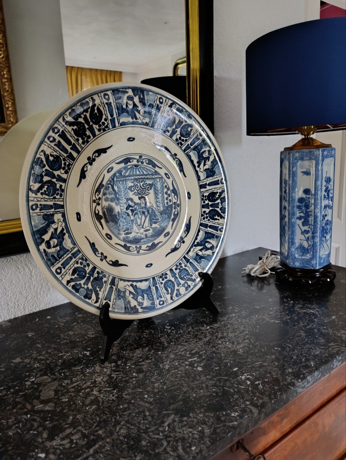 Chinees bord 45 cm, Antiek en Kunst, Ophalen