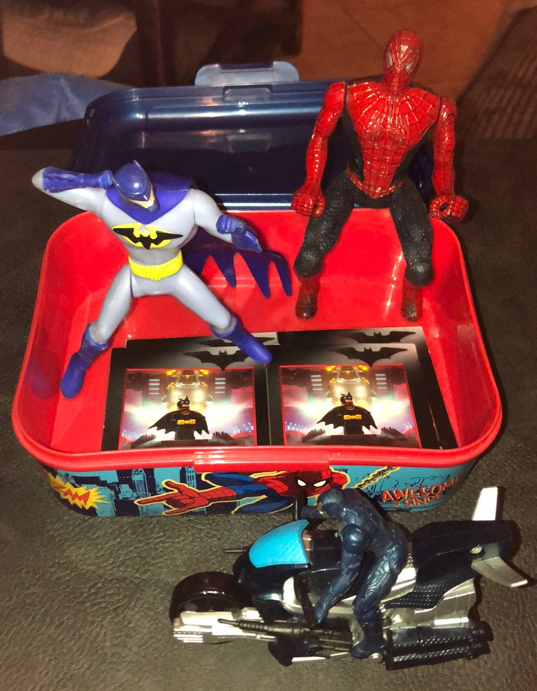 Batman Spiderman figurines Marvel