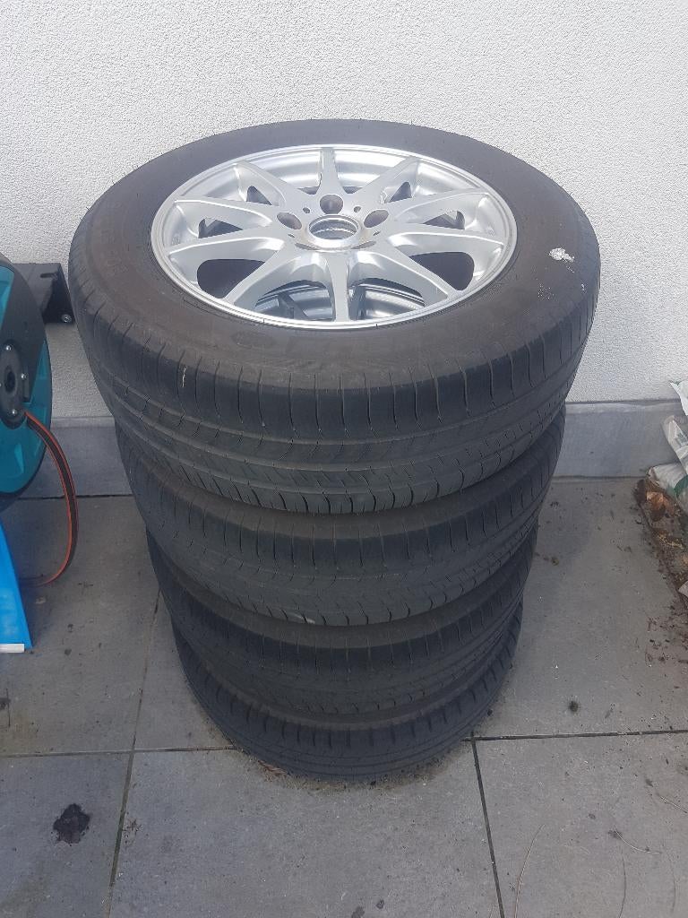 4 Denzo alu velgen met Michelin banden 205/60/R16, Ophalen, Gebruikt, Velg(en), 16 inch