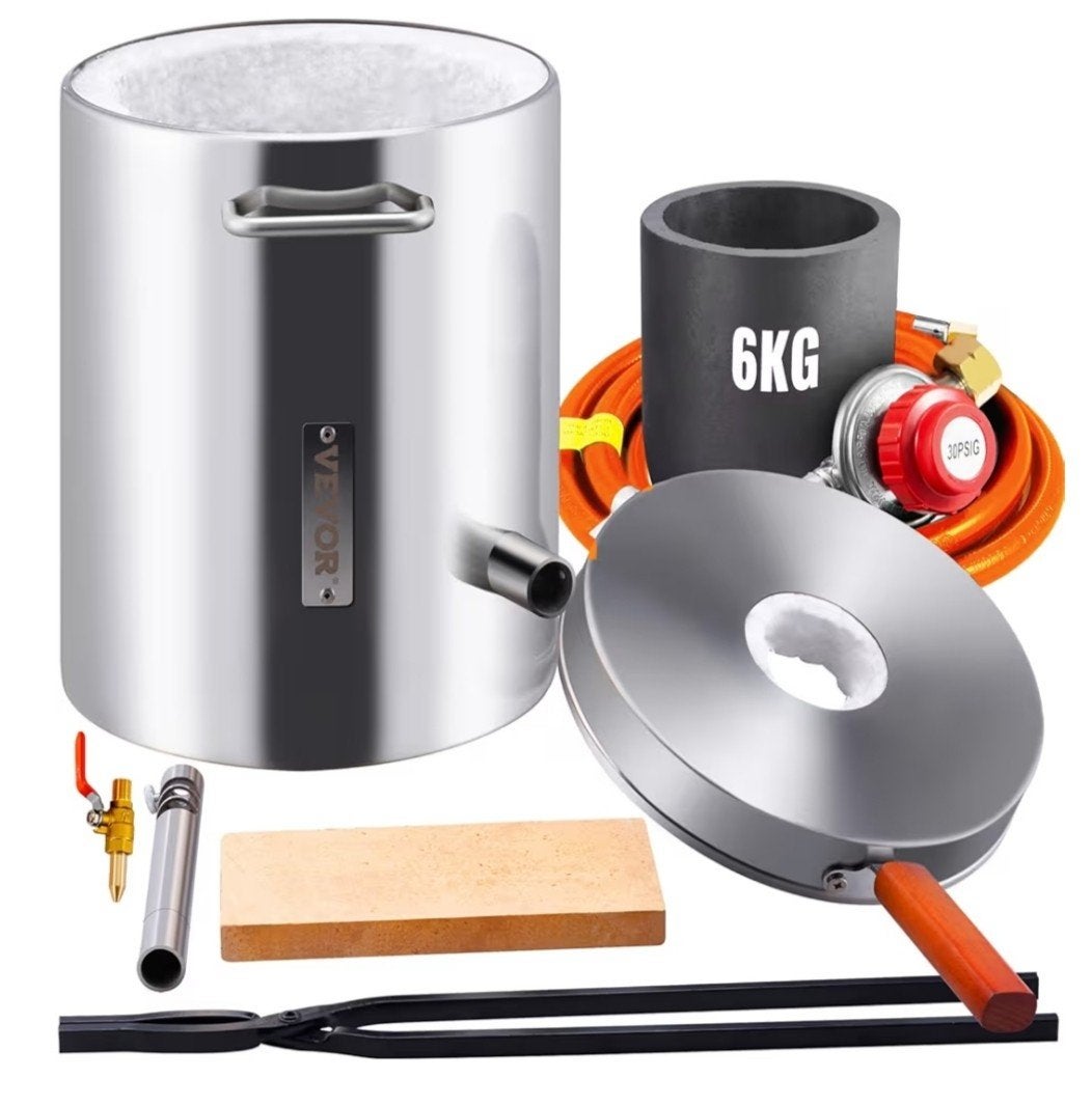 VEVOR Four de fusion au propane en métal 6 kg
+ 10kg sable, Enlèvement