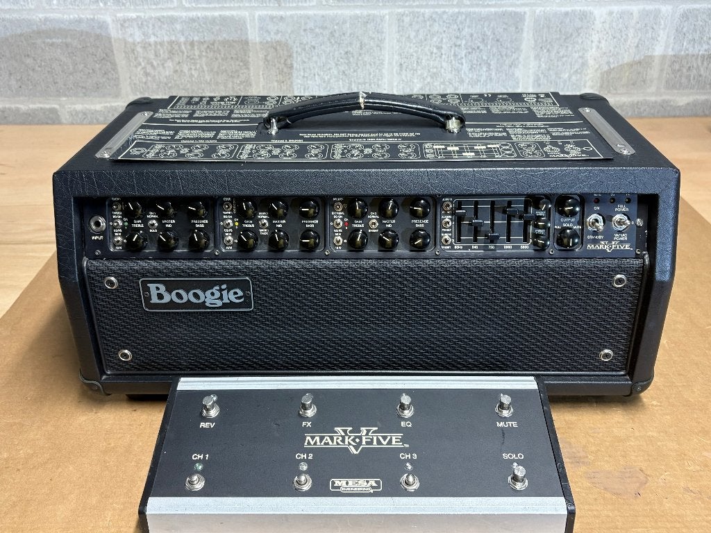 Mesa Boogie Mark V met footswitch, Ophalen, Gebruikt, Gitaar, 50 tot 100 watt