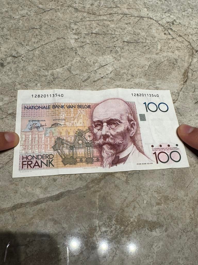 Billet ancien – 100 Francs Belges (collection), Timbres & Monnaies, Enlèvement ou Envoi