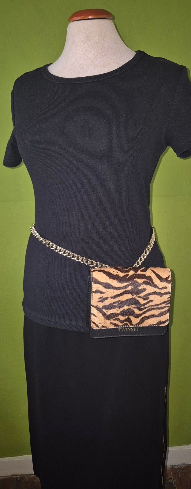 Nouveau sac de taille Twinset en cuir de vachette à imprimé, Bijoux, Sacs & Beauté, Sacs | Sacs à bandoulière, Neuf, Autres marques