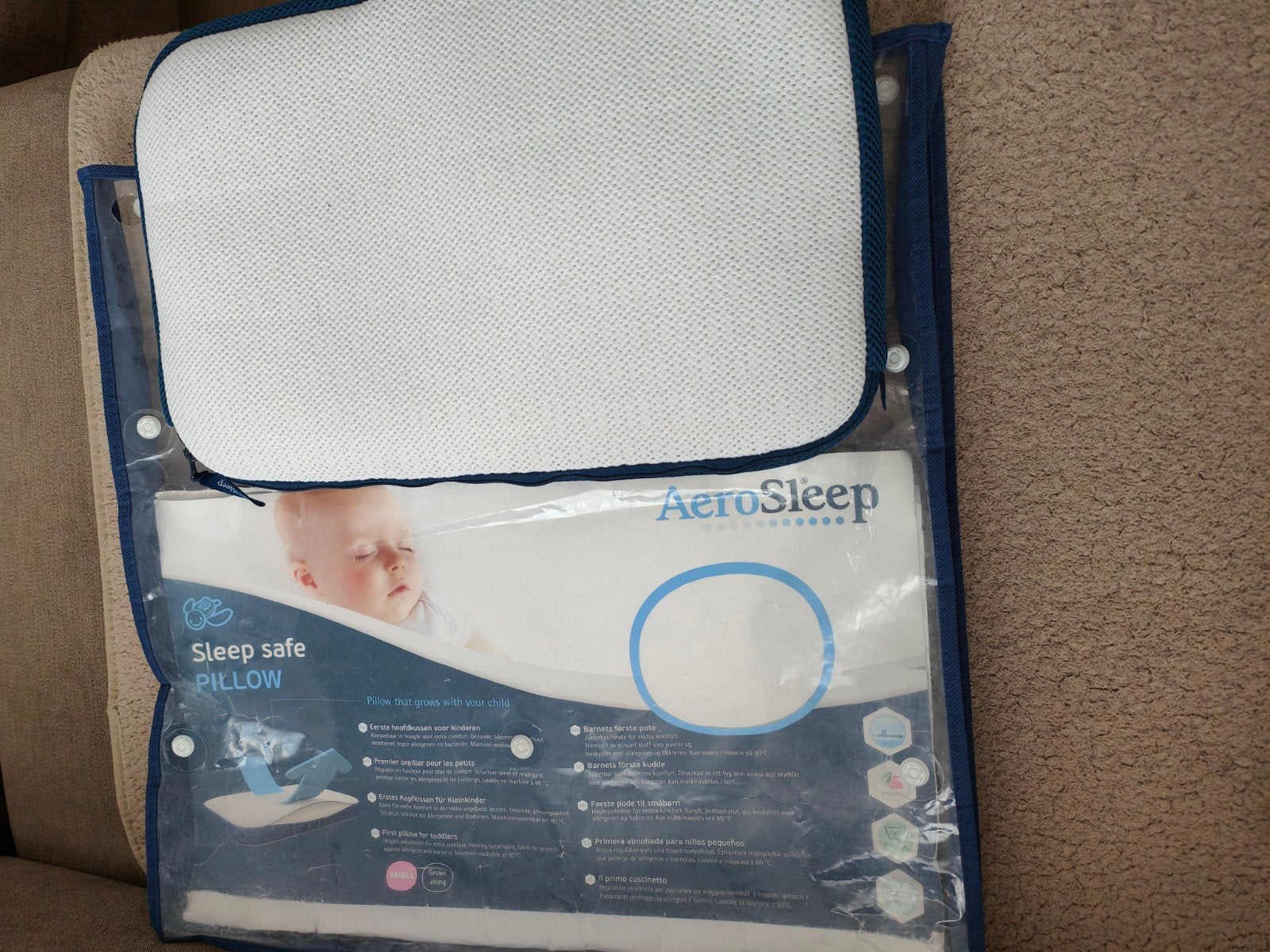 AeroSleep Sleep hoofdkussen 46x30 cm – Zo goed als nieuw, Ophalen
